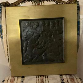 Quadro Natalità in rame