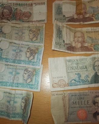Banconote della vecchia Lira fuori conmercio