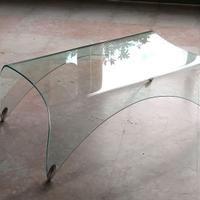 Tavolino cristallo Genio, FIAM Italia, design Iosa