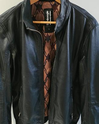 giubbino vera pelle uomo bomboogie 