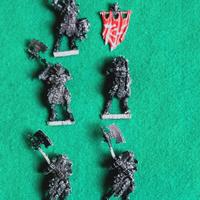 5 Khorngor Beastmen metallo Warhammer FB/Old World