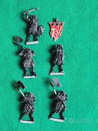 5 Khorngor Beastmen metallo Warhammer FB/Old World