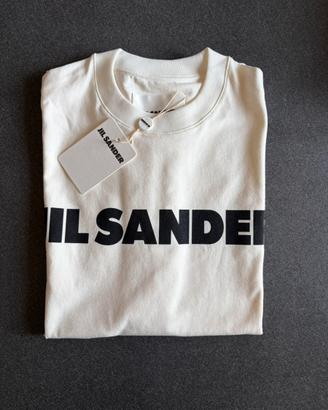 Jil Sander T-Shirt Logo Bianca – Taglia S