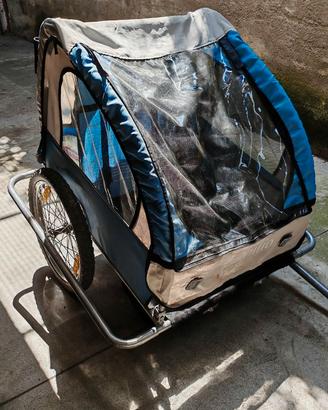 Rimorchio bimbi per bici