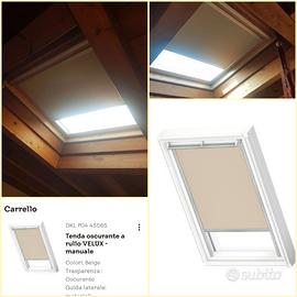 Tenda Velux oscurante a rullo manuale