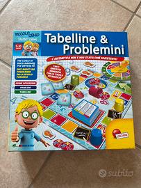 Tabelline e problemi di lisciani gioco da tavolo