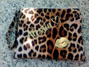 Pochette nuova artigianale stile animalier