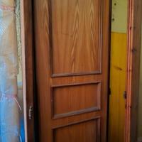 portone da esterno, interno in olmo esterno noce