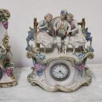 Orologio vaso ceramica porcellana tedesca vintage