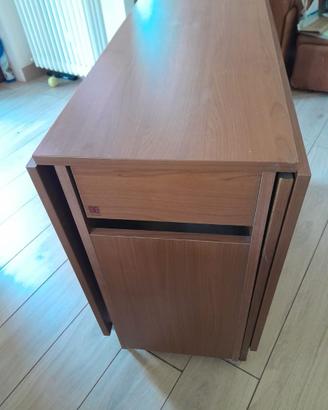 Tavolo Pieghevole Salvaspazio a 2 Ribalte