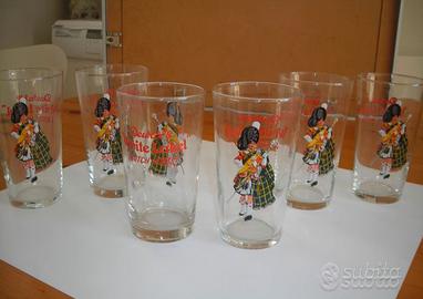 BICCHIERI VINTAGE ANNI 60  PUBBLICITA'