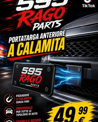 Portatarga Magnetico per Auto a Calamita