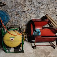 diraspatrice uva e botte per trattamenti 