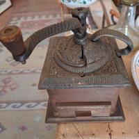 macinia caffè antico ghisa e legno 