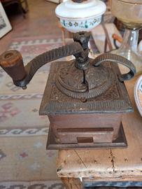 macinia caffè antico ghisa e legno 