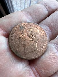 Moneta rara 10 centesimi 1866