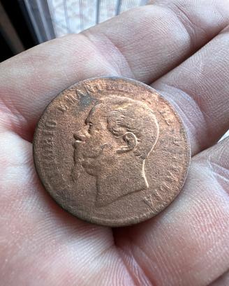 Moneta rara 10 centesimi 1866