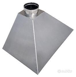 Cappa barbecue in Acciaio Inox cm 90x60 a parete
