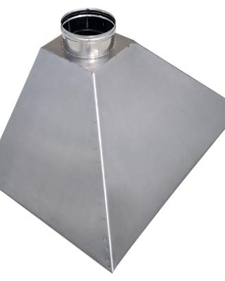 Cappa barbecue in Acciaio Inox cm 90x60 a parete