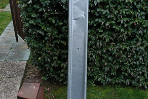 Barra portatarga carrello barca