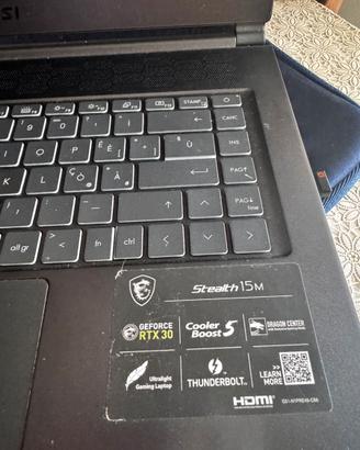 Notebook  MSI Stealth 15M Gaming Laptop: 15.6" 14