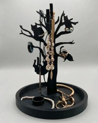 elegante supporto per gioielli e porta oggetti