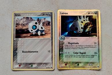 Aron e Lairon Reverse Ex ruby & sapphire Pokemon