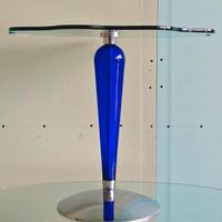 Coppia Tavolini vetro stile murano