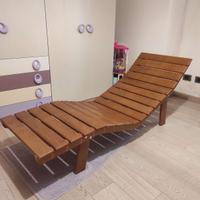 Lettino relax legno massello