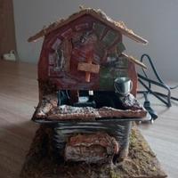 Fontana funzionante con  acqua  per presepe 