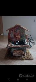 Fontana funzionante con  acqua  per presepe 