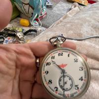 Orologio da tasca vintage russo ferrovia Moliinjar