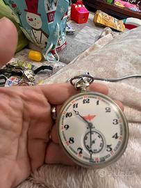 Orologio da tasca vintage russo ferrovia Moliinjar