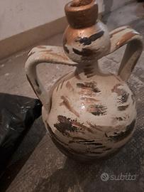 Vasi Coppia  Terracotta Lucidi Moderni Dipinti