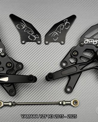 Pedane arretrate YAMAHA YZF R3 2015 - 2025