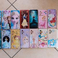 Set 15 cover principesse disney + vetro protettivo