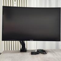 Monitor Curvo Samsung 27 + Braccio Snodabile