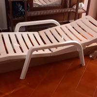 Sdraio da giradino in plastica