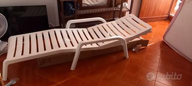 Sdraio da giradino in plastica