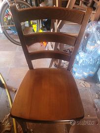 sedie legno marrone