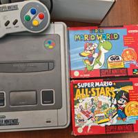 Super Nintendo SNES PAL + 2 giochi Supermario