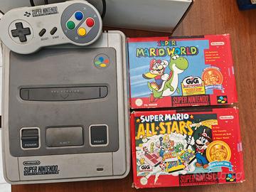 Super Nintendo SNES PAL + 2 giochi Supermario