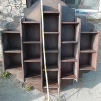 Mensole alveare in noce