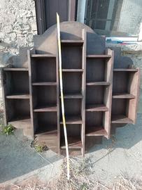 Mensole alveare in noce