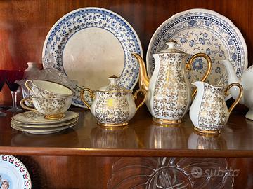 Servizio da caffè Bavaria porcellana e oro