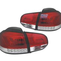 FANALI VOLKSWAGEN VW GOLF 6 08-12 BAR LED ROSSO CR
