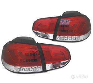 FANALI VOLKSWAGEN VW GOLF 6 08-12 BAR LED ROSSO CR