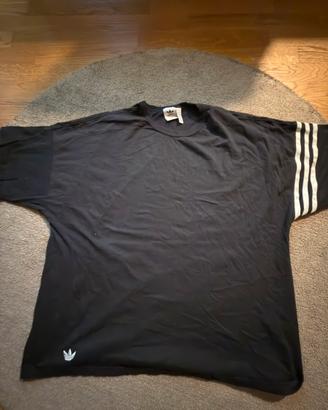 Adidas Originals T-Shirt Nera Uomo XL|trefoli 3