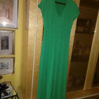 vestito elasticizzato verde spalle 45 sotto asc 48