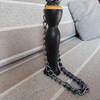 Collana in alluminio bicolore